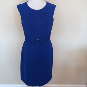 NWT Tahari Juliana Belted Dress in Cobalt size 8
